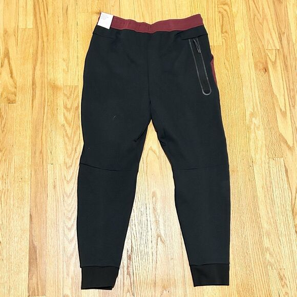Nike Sportswear Tech Fleece Men’s Size 2XL Dark Beetroot Black Jogger Pants - Picture 3 of 8